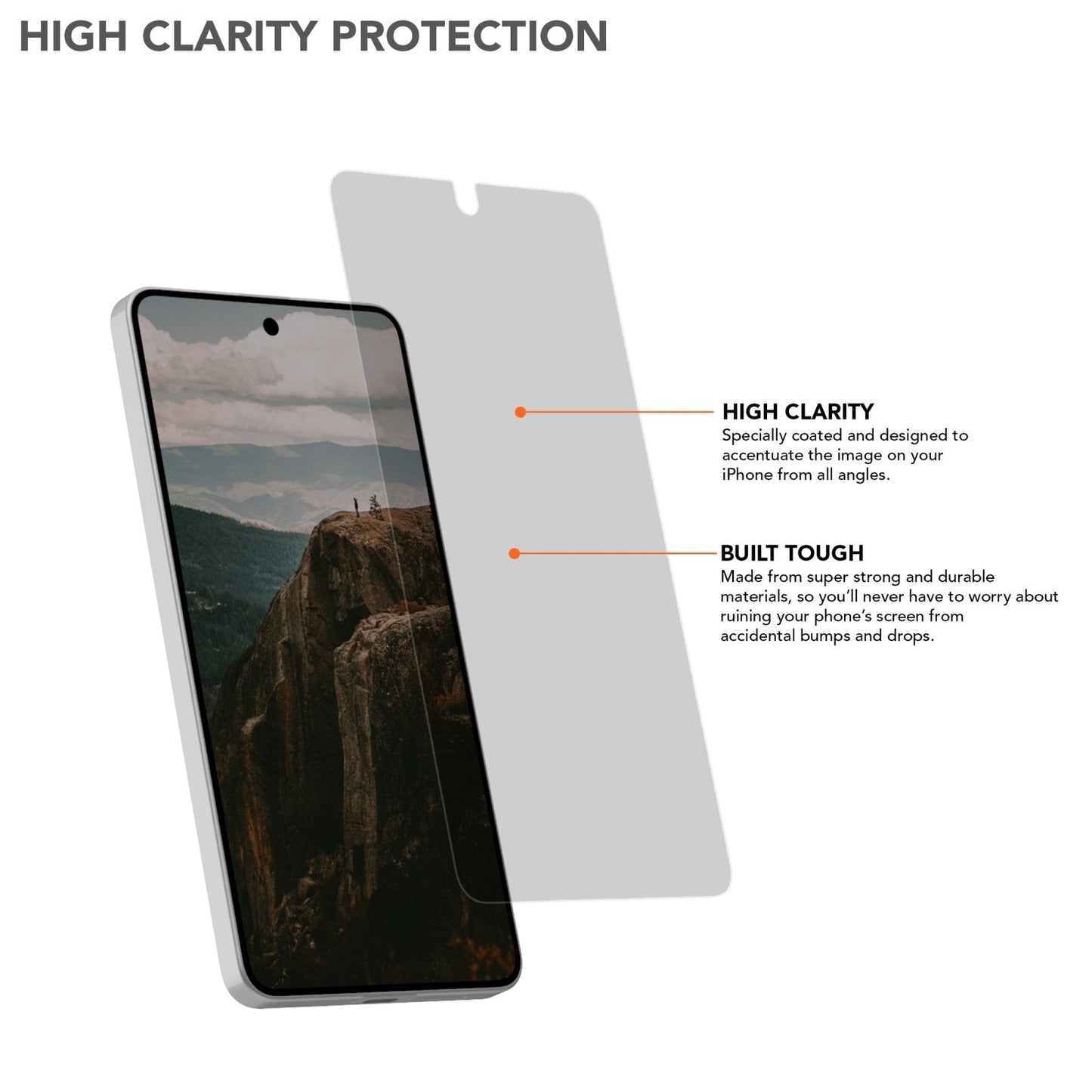 Samsung Galaxy S26 Tempered Glass Screen Protector (2 Pack)